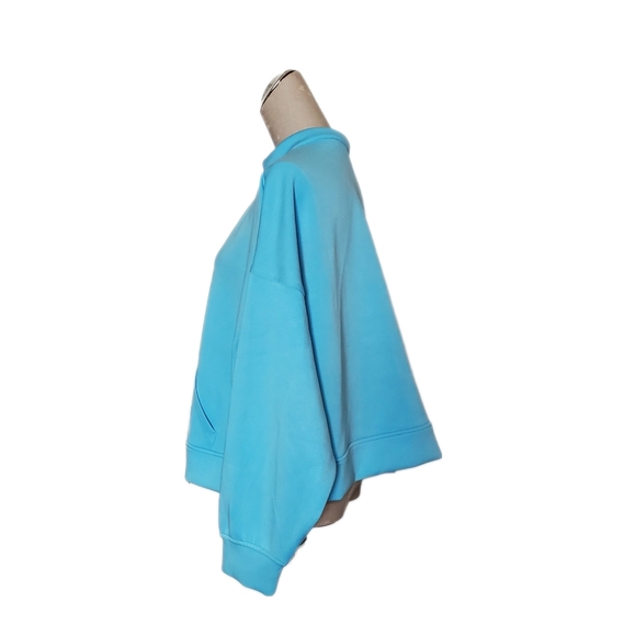 All In Motion Sandwash Half zip pullover Cropped  Light Blue NWT Sz 2XL - Picture 6 of 9